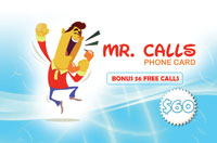 Mr Calls Phone Card $60